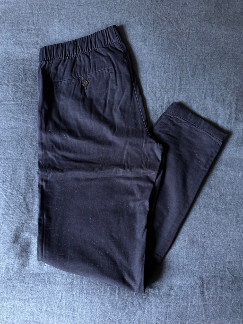 Bonobos Men's Classic Elastic-Waist Navy Pants (M Long)